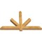 Ekena Millwork Kennewick Rough Sawn Timber Gable Bracket, Western Red Cedar, 60"W x 38"H x 4"D x 4"F, 15/12 Pitch GBW060X38X0404KEN00RWR - alternate 4